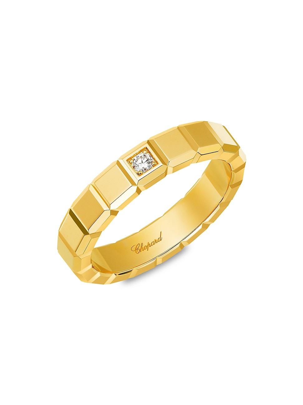 Womens Ice Cube 18K Yellow Gold & Diamond Ring Product Image