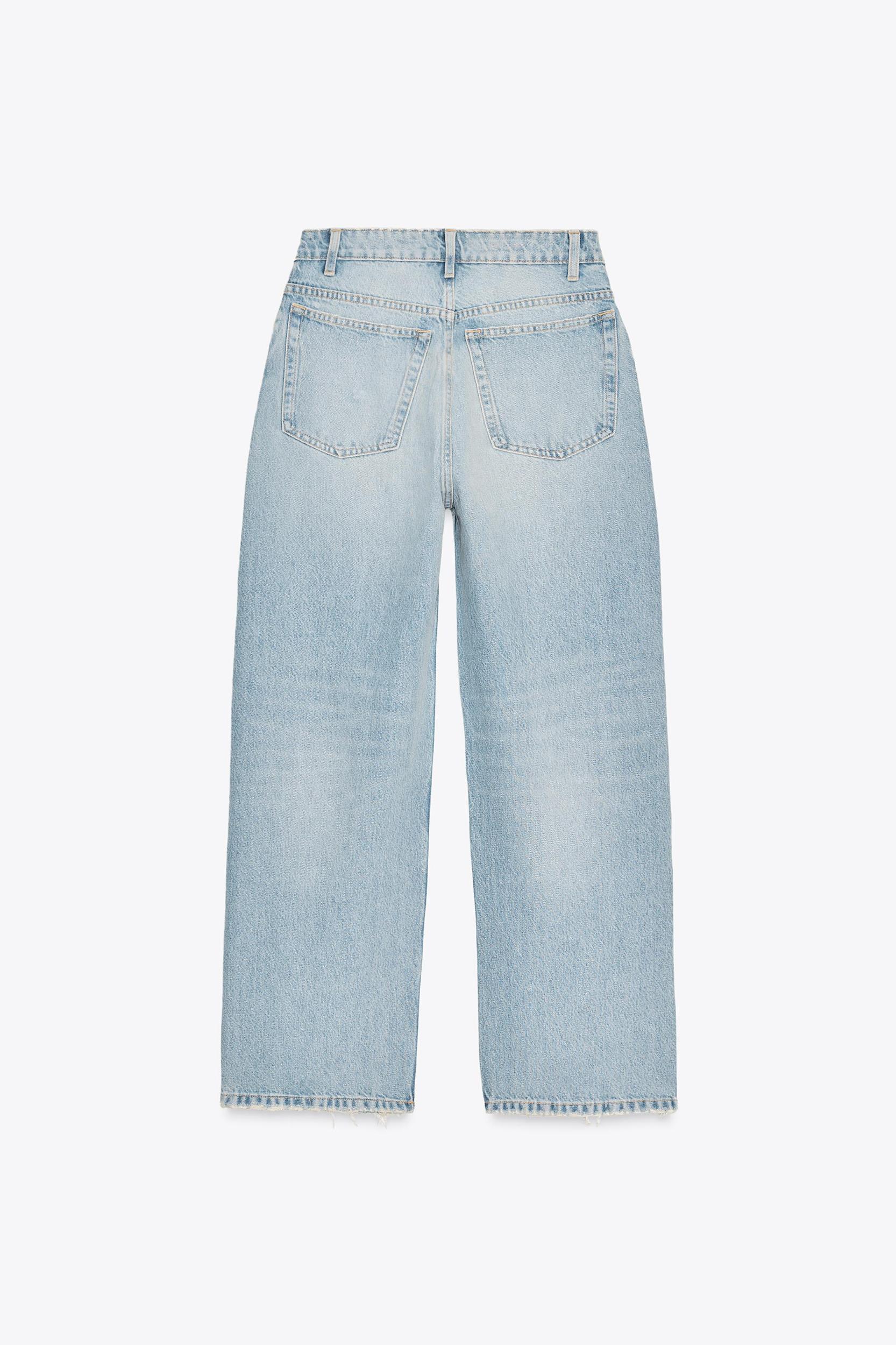 RELAXED OVERSIZE HIGH WAIST JEANS WITH JEWELS Product Image