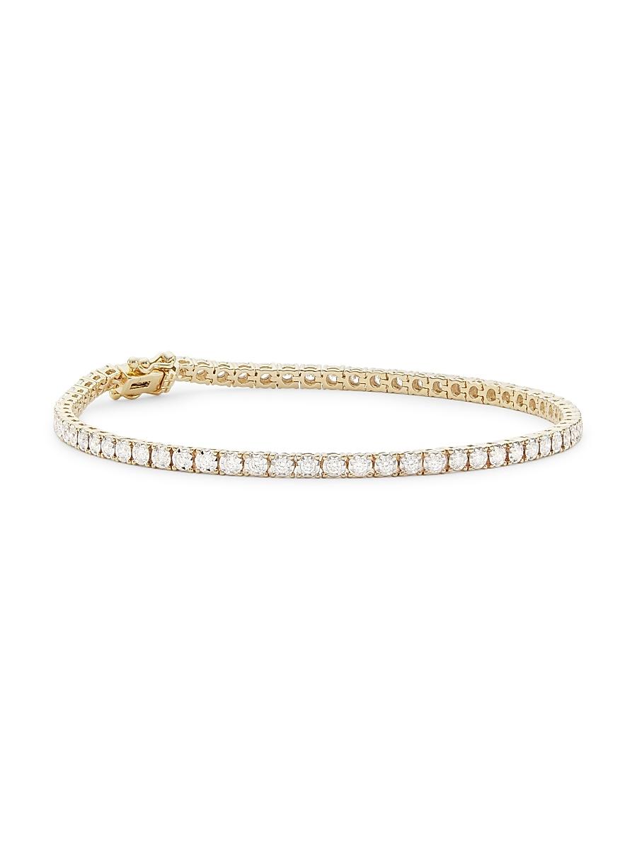 Womens 14K Yellow Gold & 1 TCW Diamond Tennis Bracelet Product Image