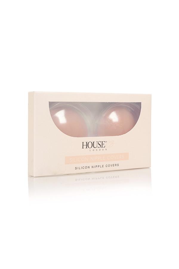  silicon reusable nipple covers - beige Product Image