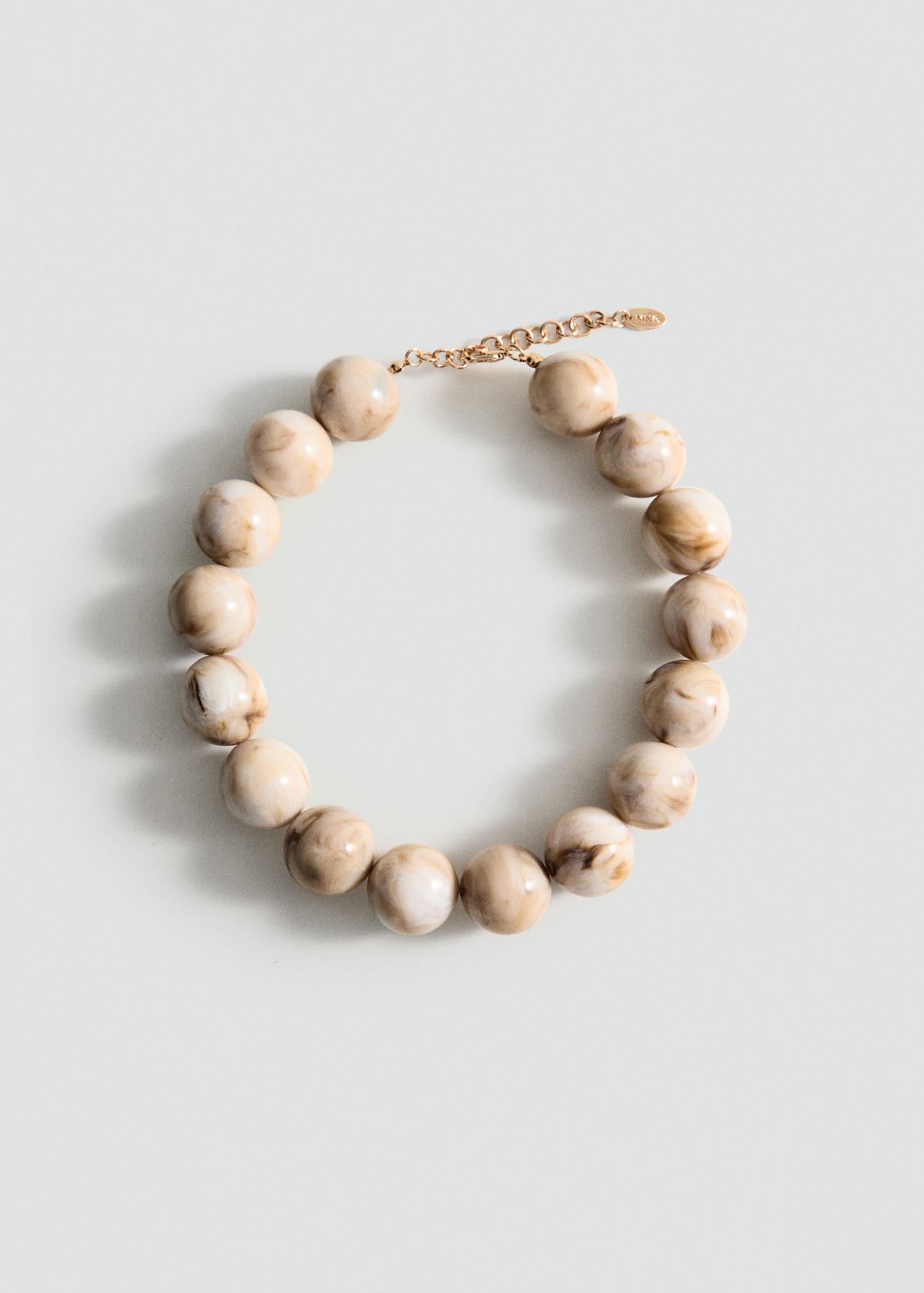 Maxi ball necklace - Women | MANGO USA Product Image