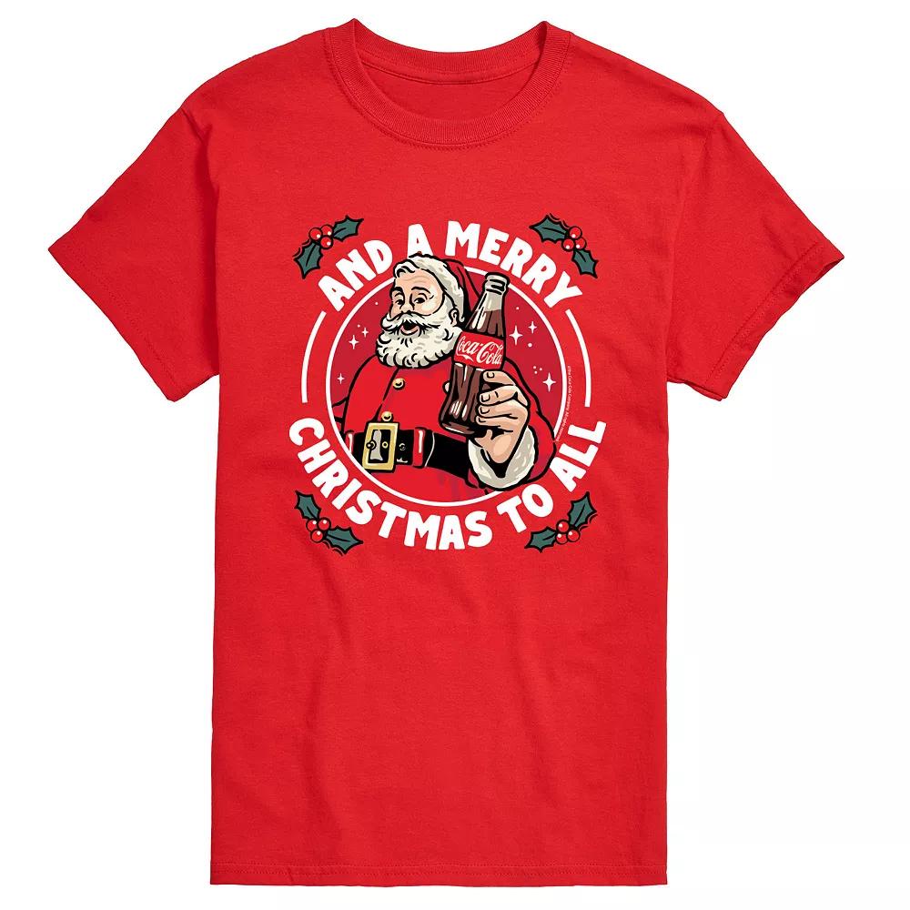 Big & Tall Coca-Cola And A Merry Christmas To All Graphic Tee, Men's,  Product Image