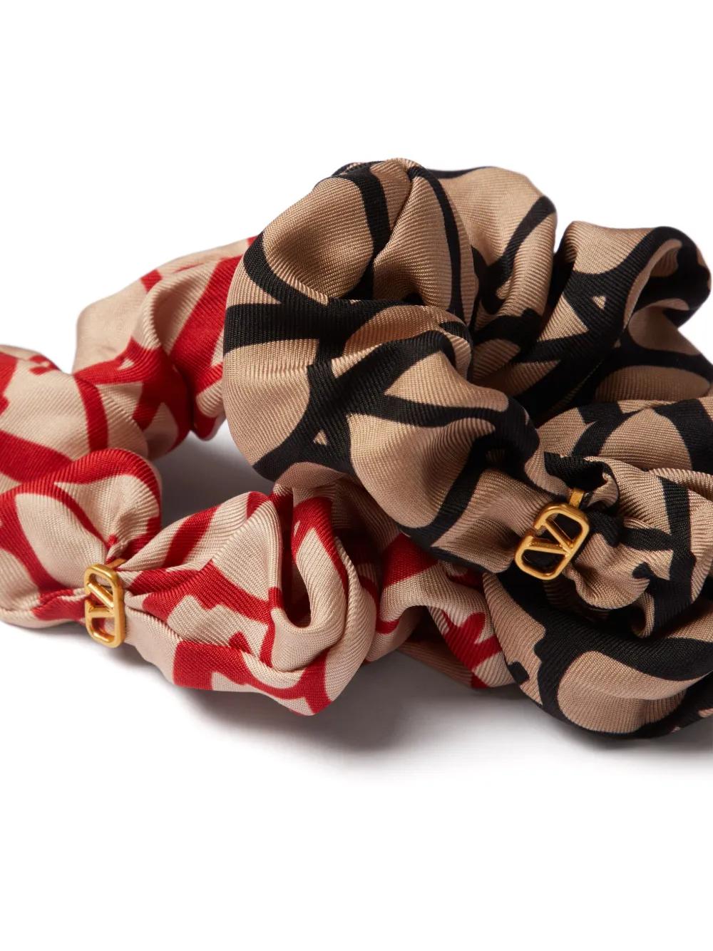 Toile Iconographe silk scrunchies (set of two) Product Image