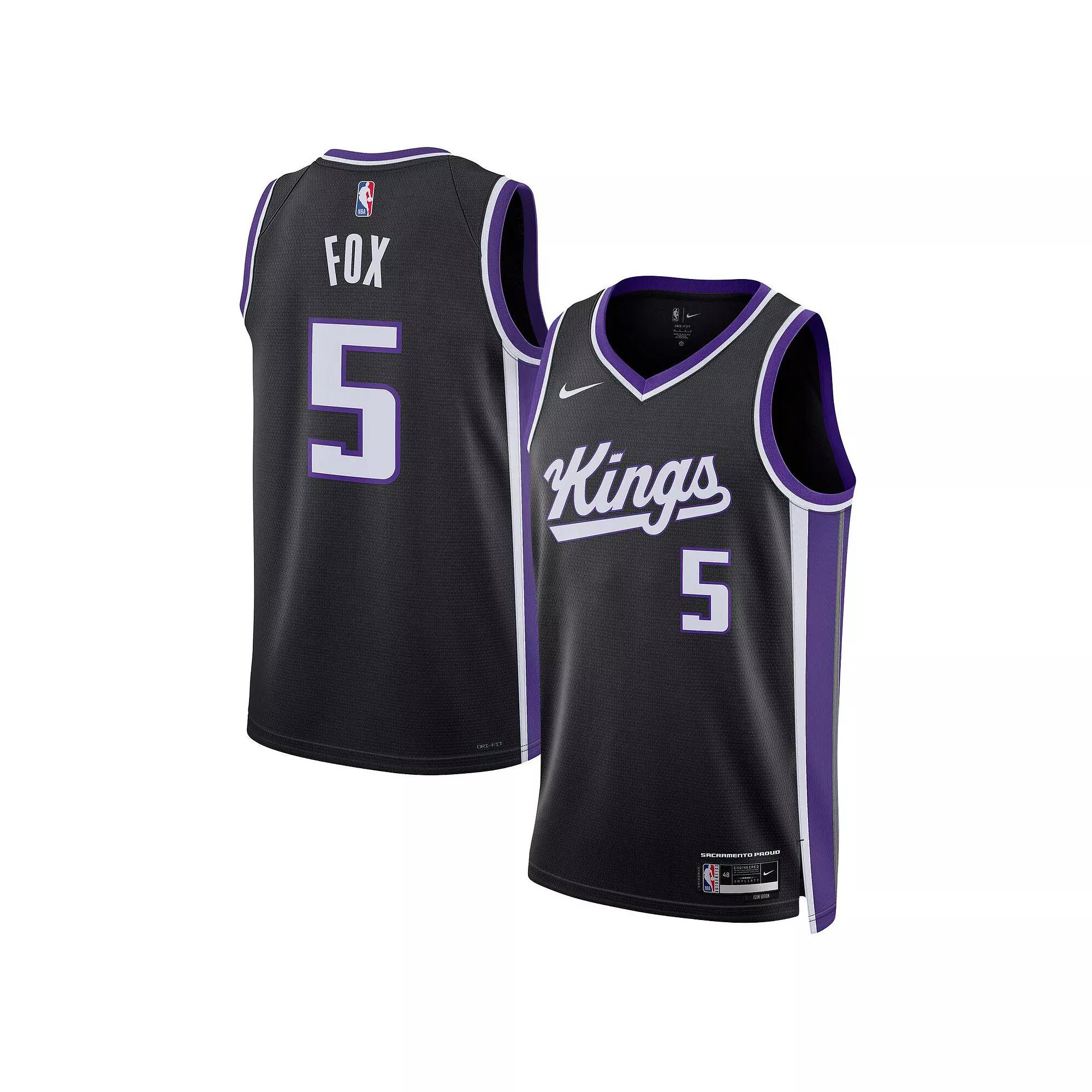 De'Aaron Fox Sacramento Kings 2023/24 Icon Edition Nike Dri-FIT NBA Swingman Jersey Product Image