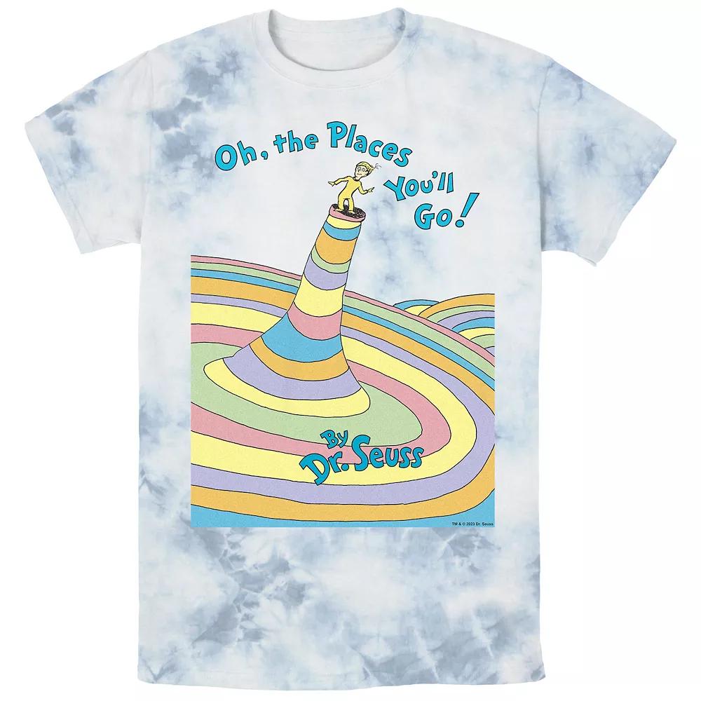 Men's Dr. Seuss Oh The Places You'll Go Bombard Wash Graphic Tee,  Product Image