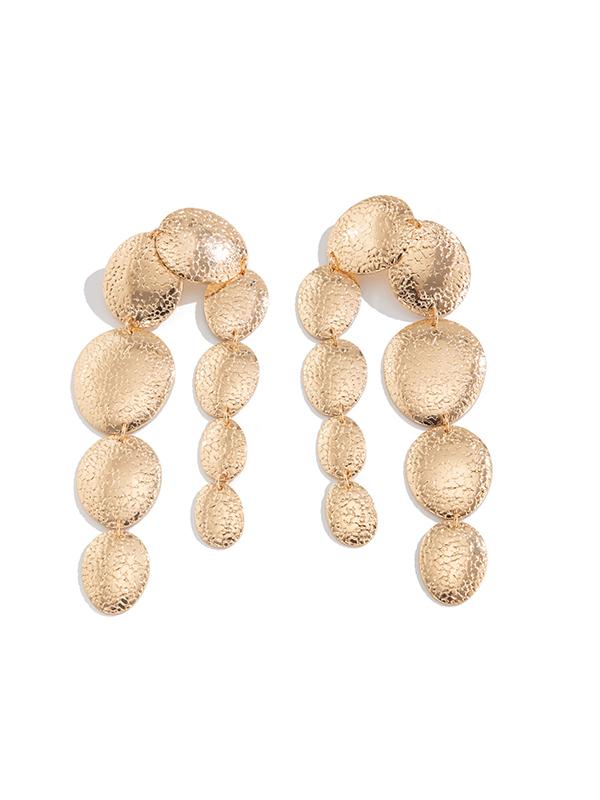 Geometric Tasseled Drop Earrings Necklaces Accessories Product Image