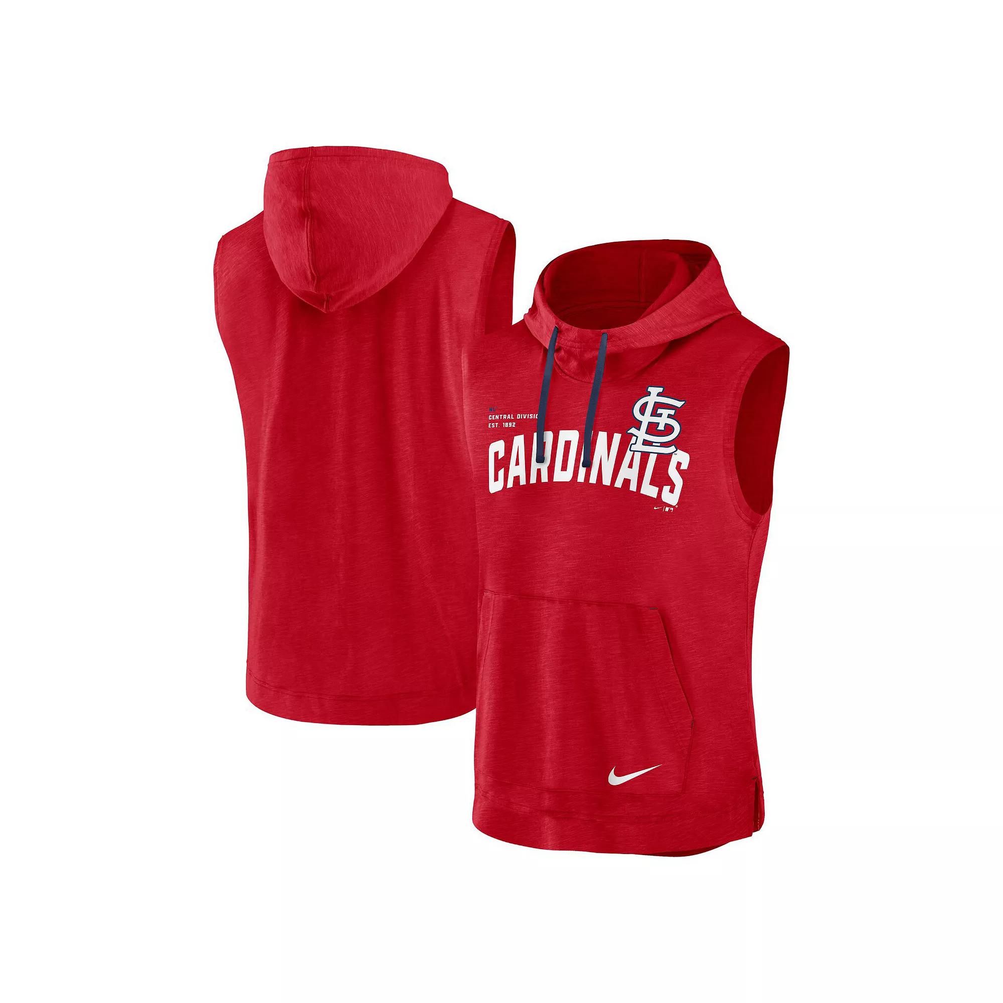 Men's Nike Red St. Louis Cardinals Athletic Sleeveless Hooded T-Shirt, Size: XL Product Image