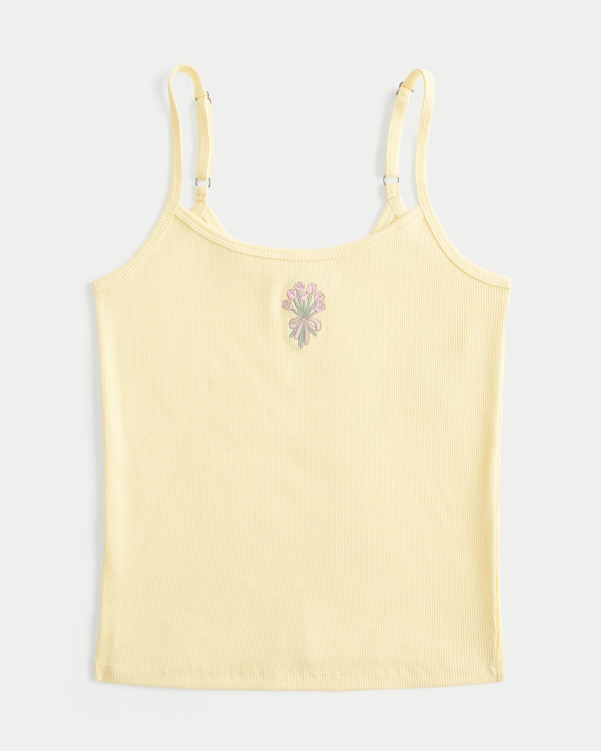 Ribbed Floral Graphic Cami Product Image