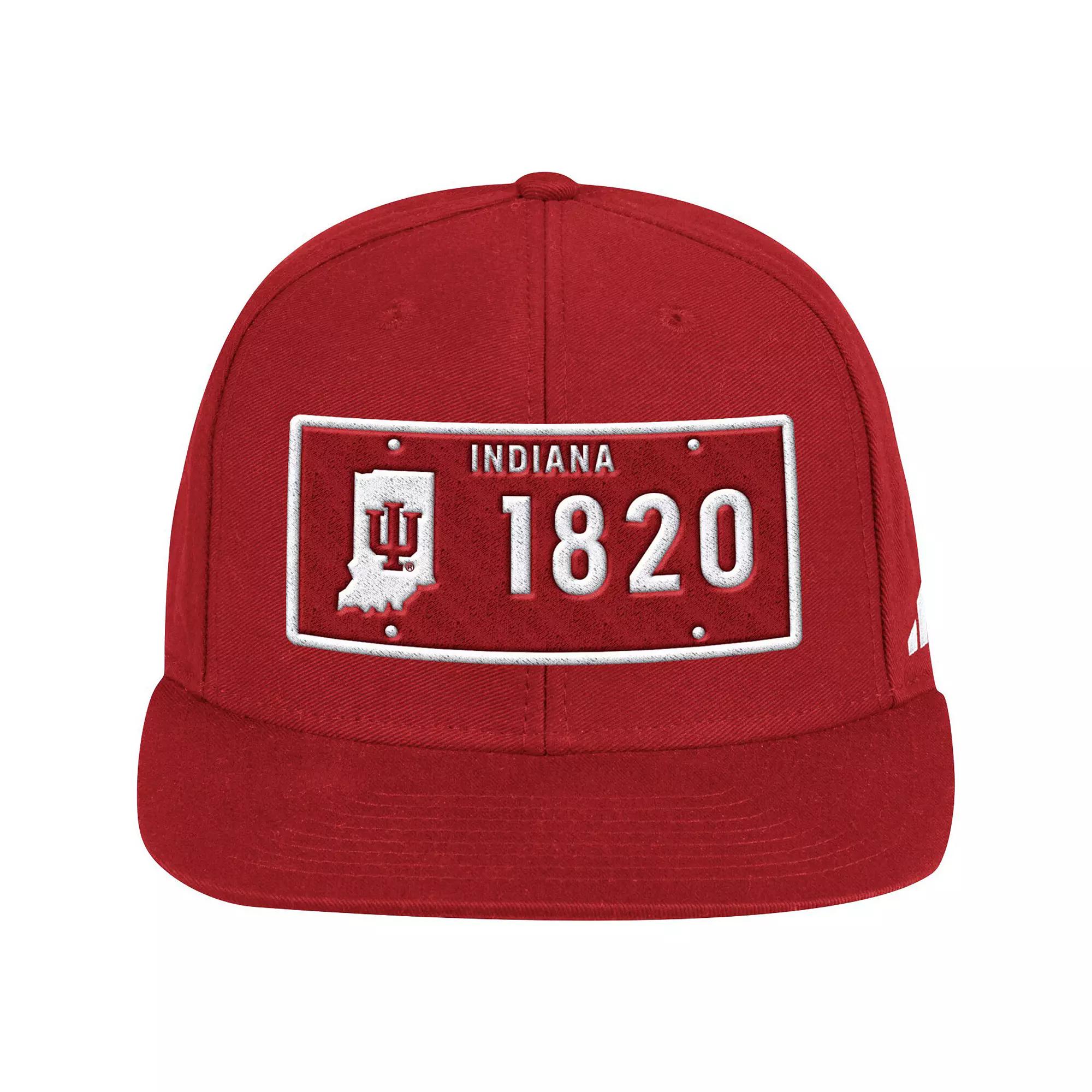 Men's adidas Crimson Indiana Hoosiers Established Snapback Hat, Red Product Image