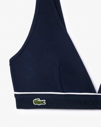 Ribbed Cotton Triangle Bralette Product Image