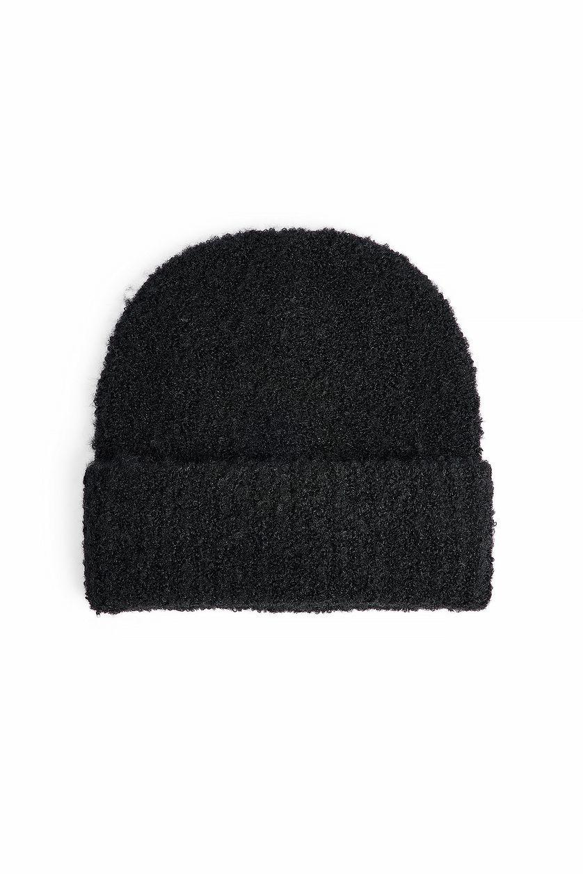 Knitted Bouclé Look Beanie Product Image