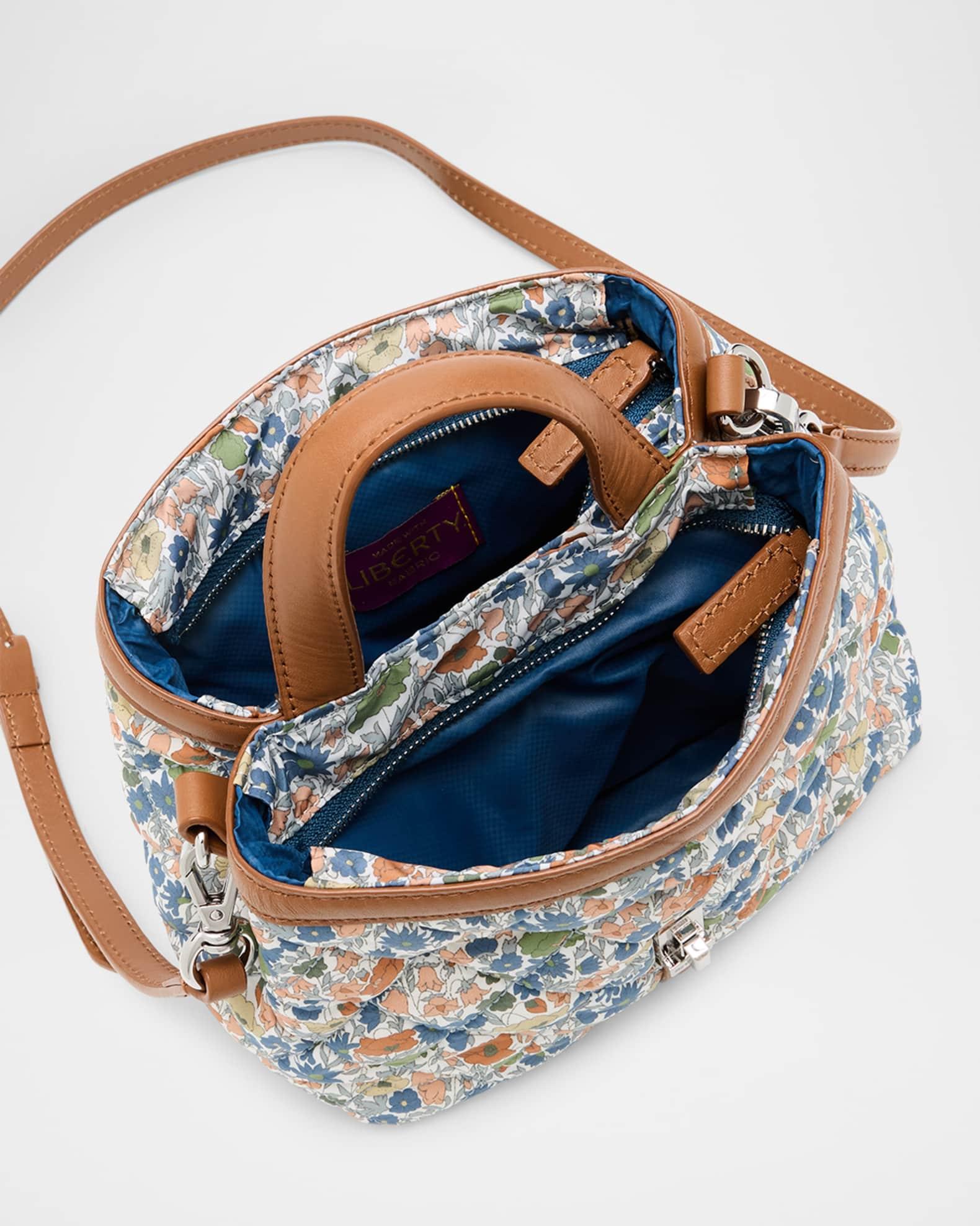 Astor Mini Floral-Print Quilted Top-Handle Bag Product Image