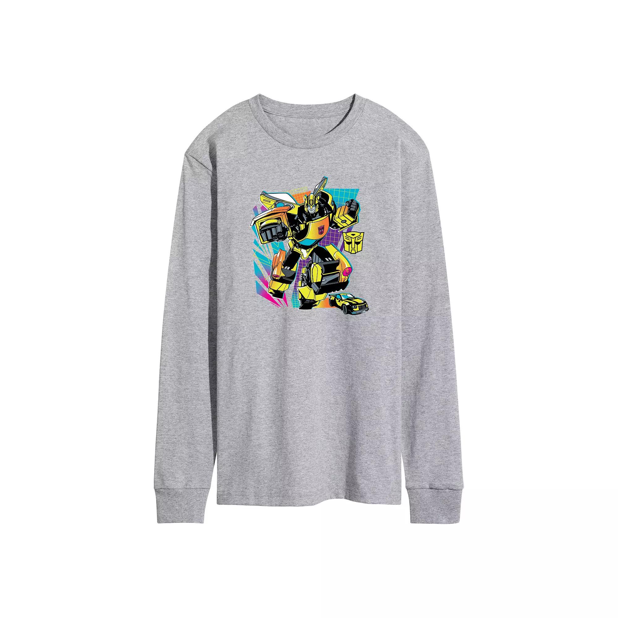 Men's Transformers Bumblebee Long Sleeve Graphic Tee,  Product Image