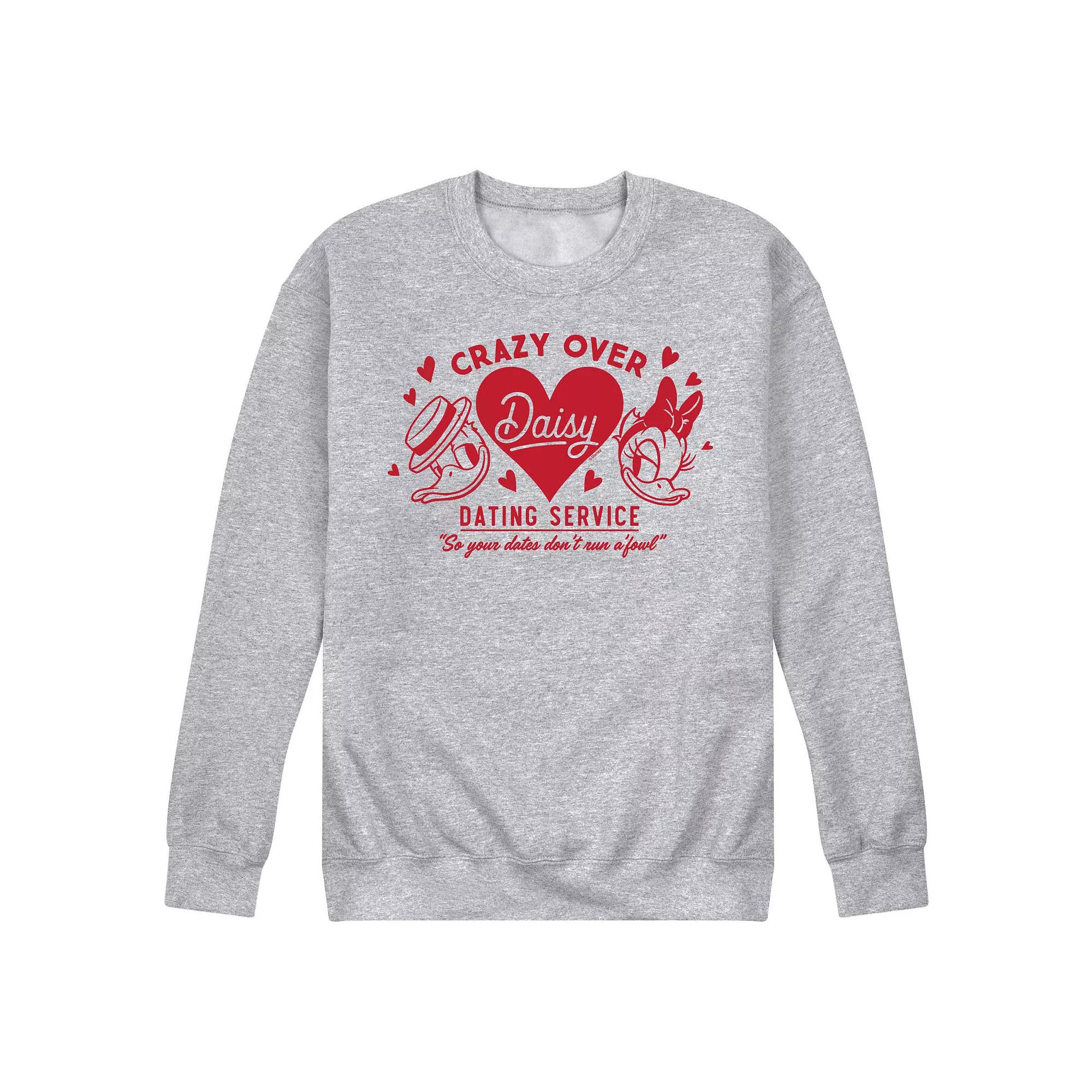 Disney's Crazy Over Daisy Men's Fleece Sweatshirt,  Product Image