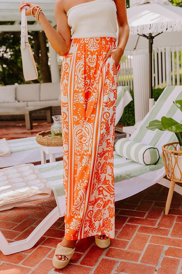 Sunny Smiles High Waist Satin Pants Product Image