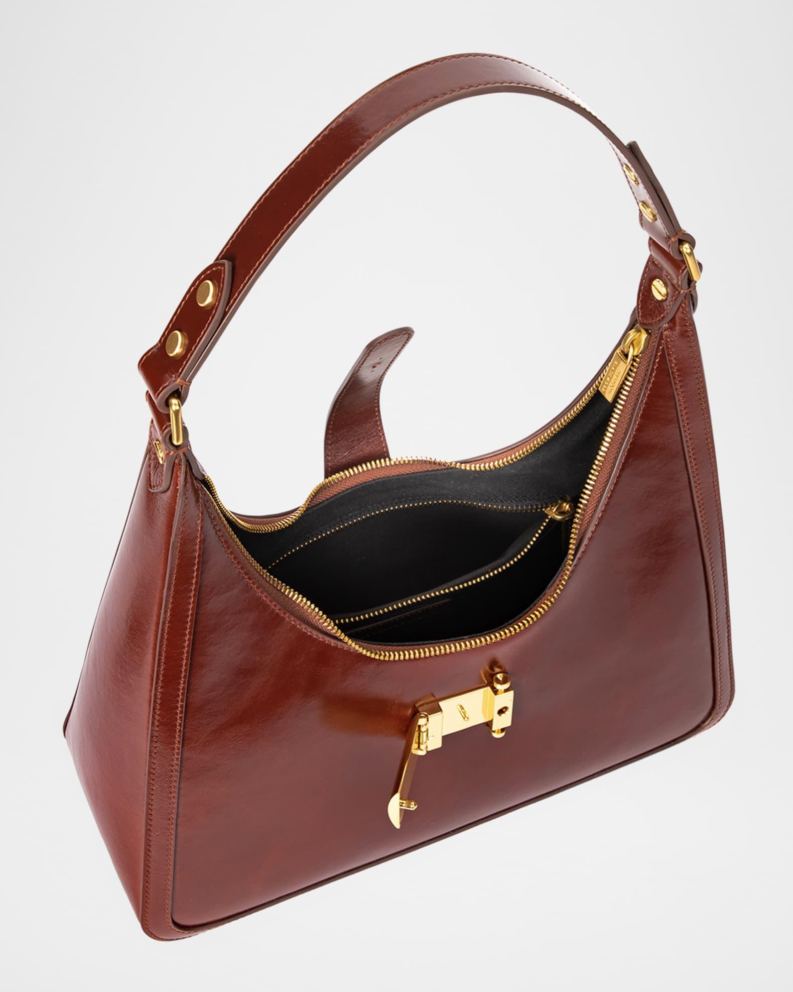 Sara Zip Leather Shoulder Bag Product Image