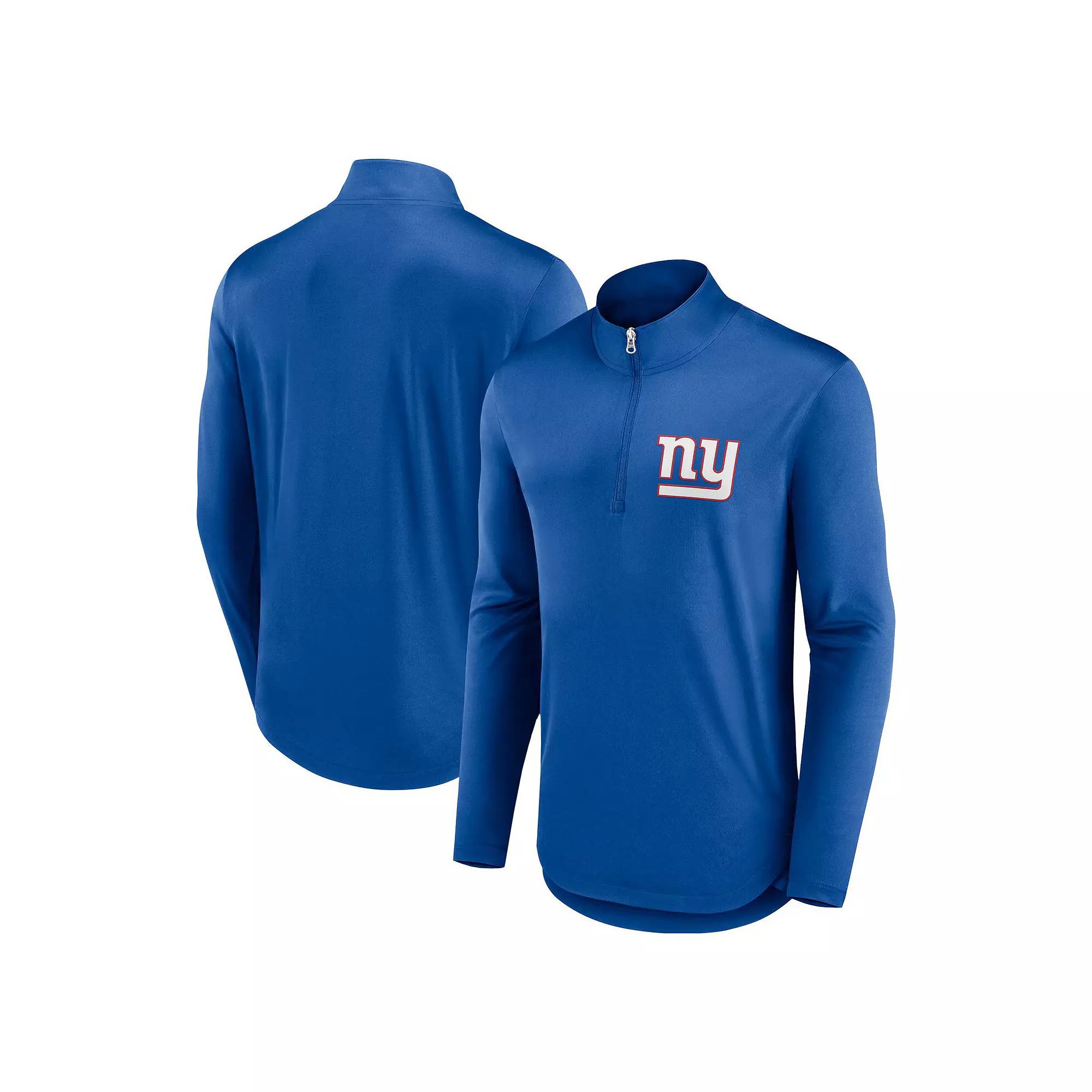 Men's Fanatics Branded Royal Los Angeles Rams Quarterback Quarter-Zip Top,  Product Image