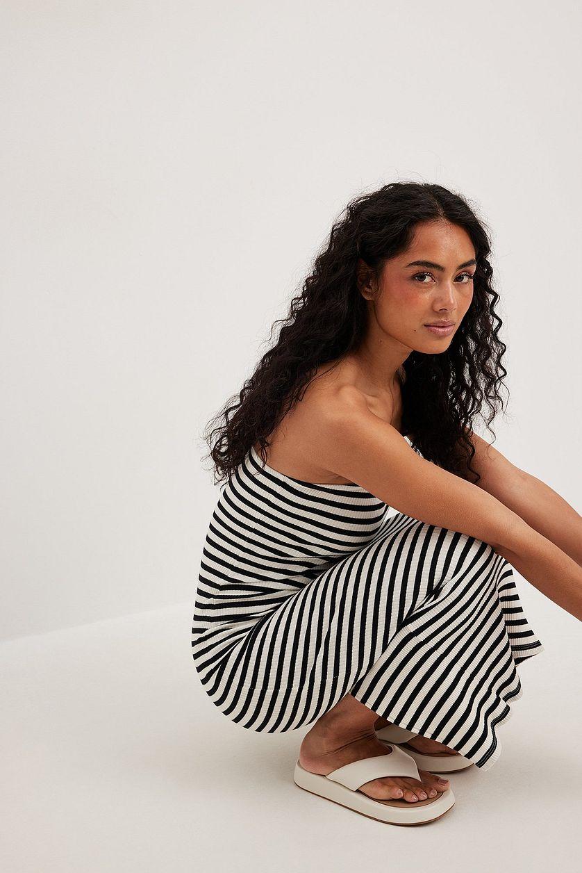 Striped Tube Midi Dress Product Image