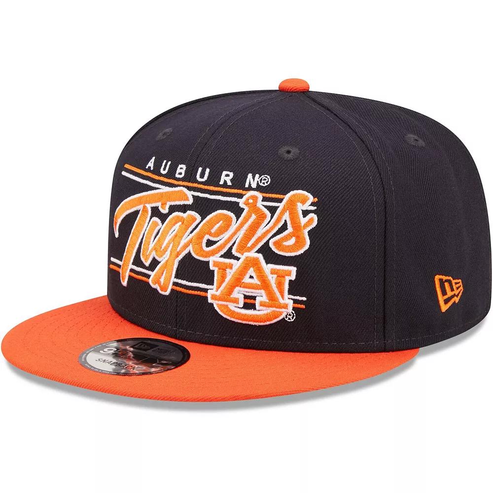 Men's New Era Navy Auburn Tigers Team Script 9FIFTY Snapback Hat, Blue Product Image