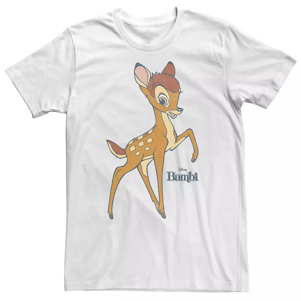 Big & Tall Disney Bambi Simple Portrait Logo Tee, Men's, Size: 4XL, White Product Image