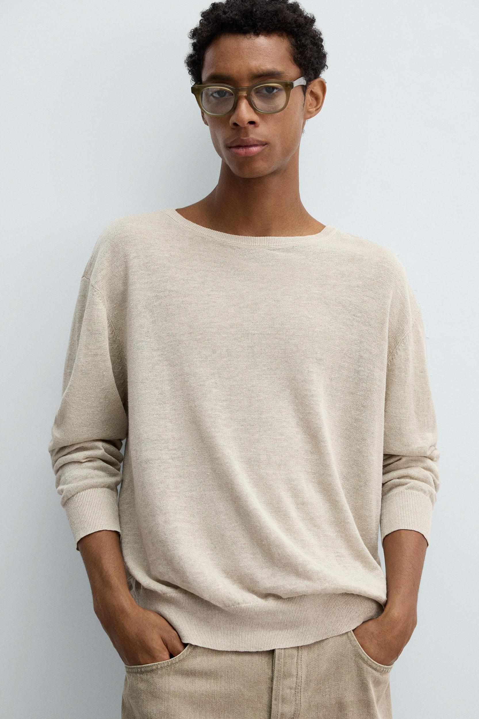 LIGHTWEIGHT LINEN SWEATER Product Image