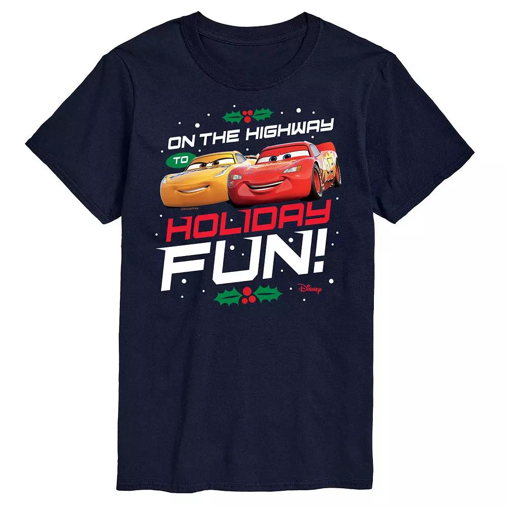 Disney's Cars Men's Highway To Holiday Fun Graphic Tee,  Product Image