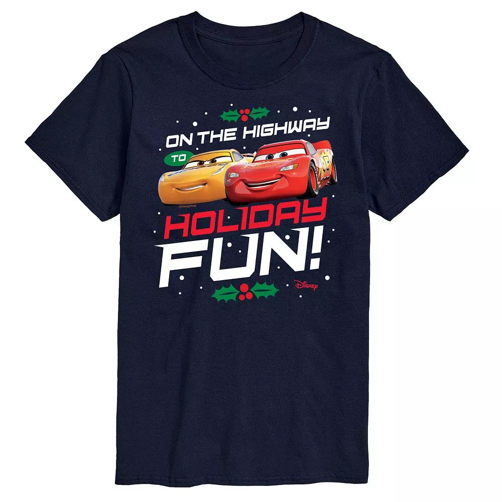 Disney's Cars Men's Highway To Holiday Fun Graphic Tee,  Product Image
