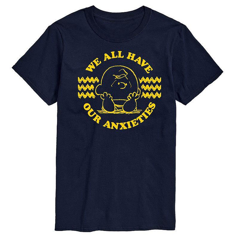 Men's Peanuts We All Have Our Anxieties Graphic Tee,  Product Image