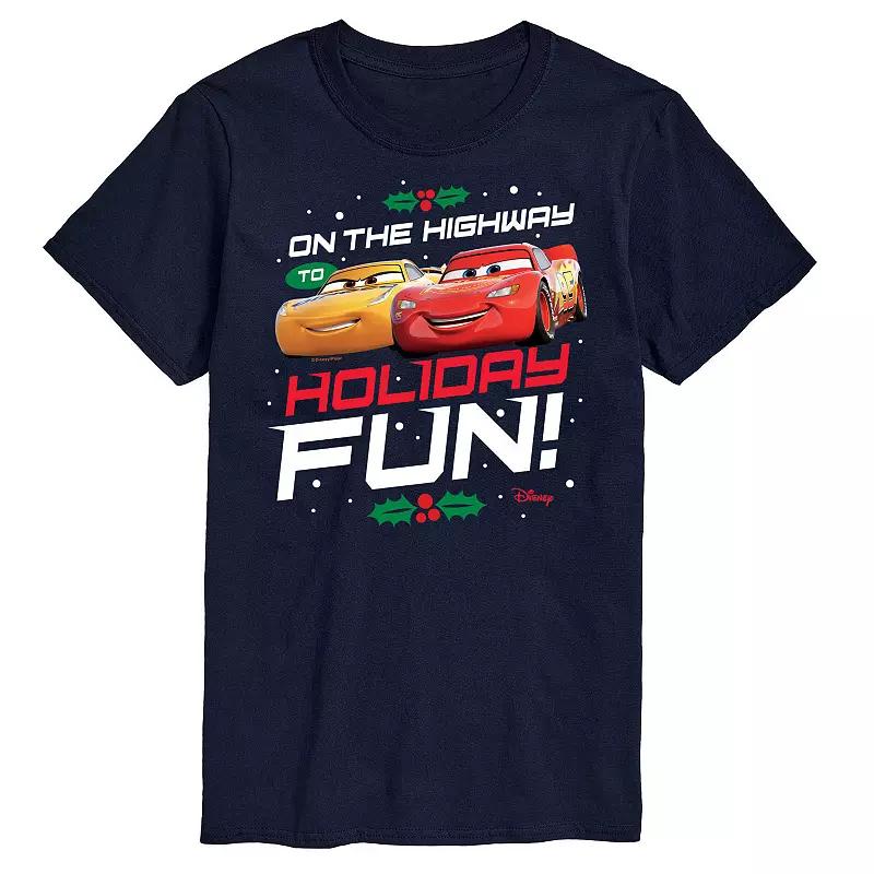 Disney's Cars Men's Highway To Holiday Fun Graphic Tee,  Product Image
