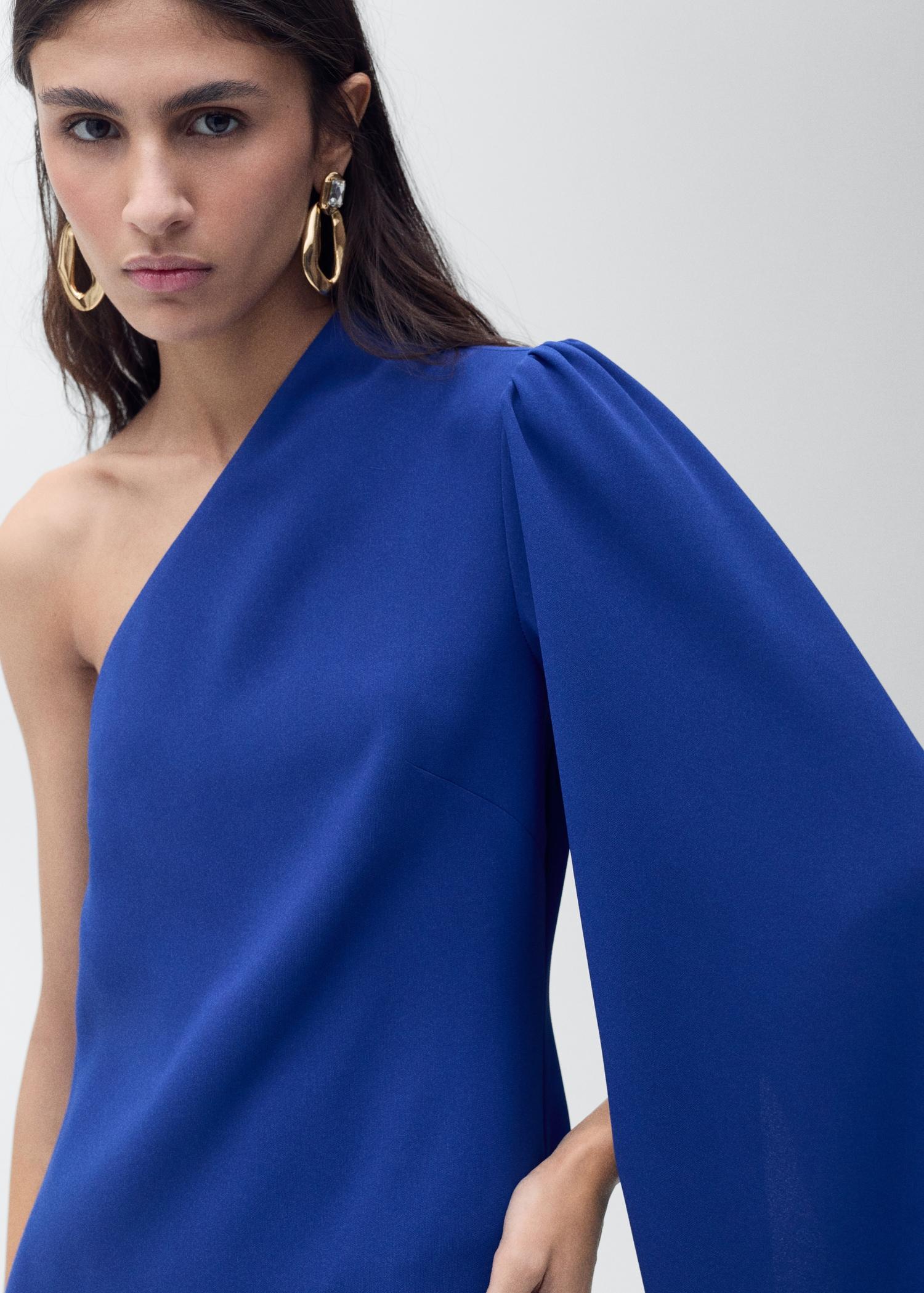 Long flared sleeve dress - Women | MANGO USA Product Image