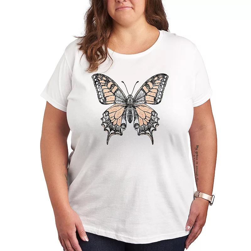Plus Swallowtail Butterfly Graphic Tee, Women's,  Product Image