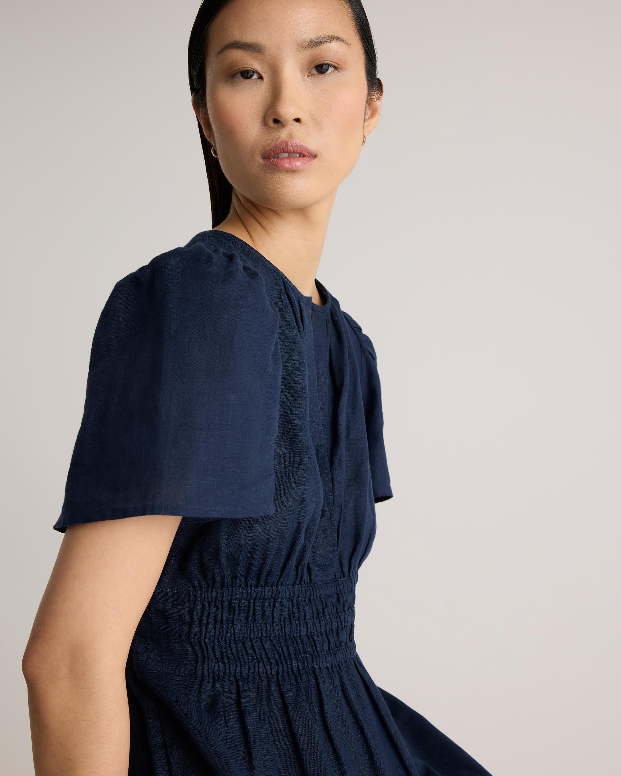 Quince | Women's 100% European Linen Tiered Maxi Dress Size XS Product Image