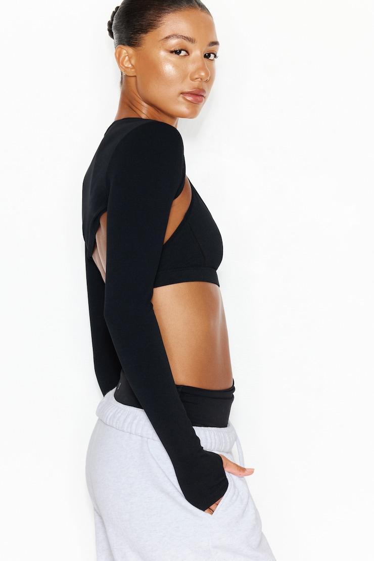 Sleek Plunge Halter Top Product Image