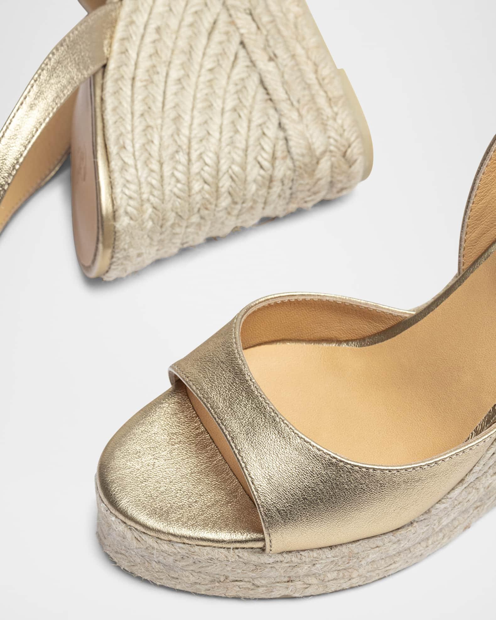 Blair Metallic Wedge Espadrille Sandals Product Image