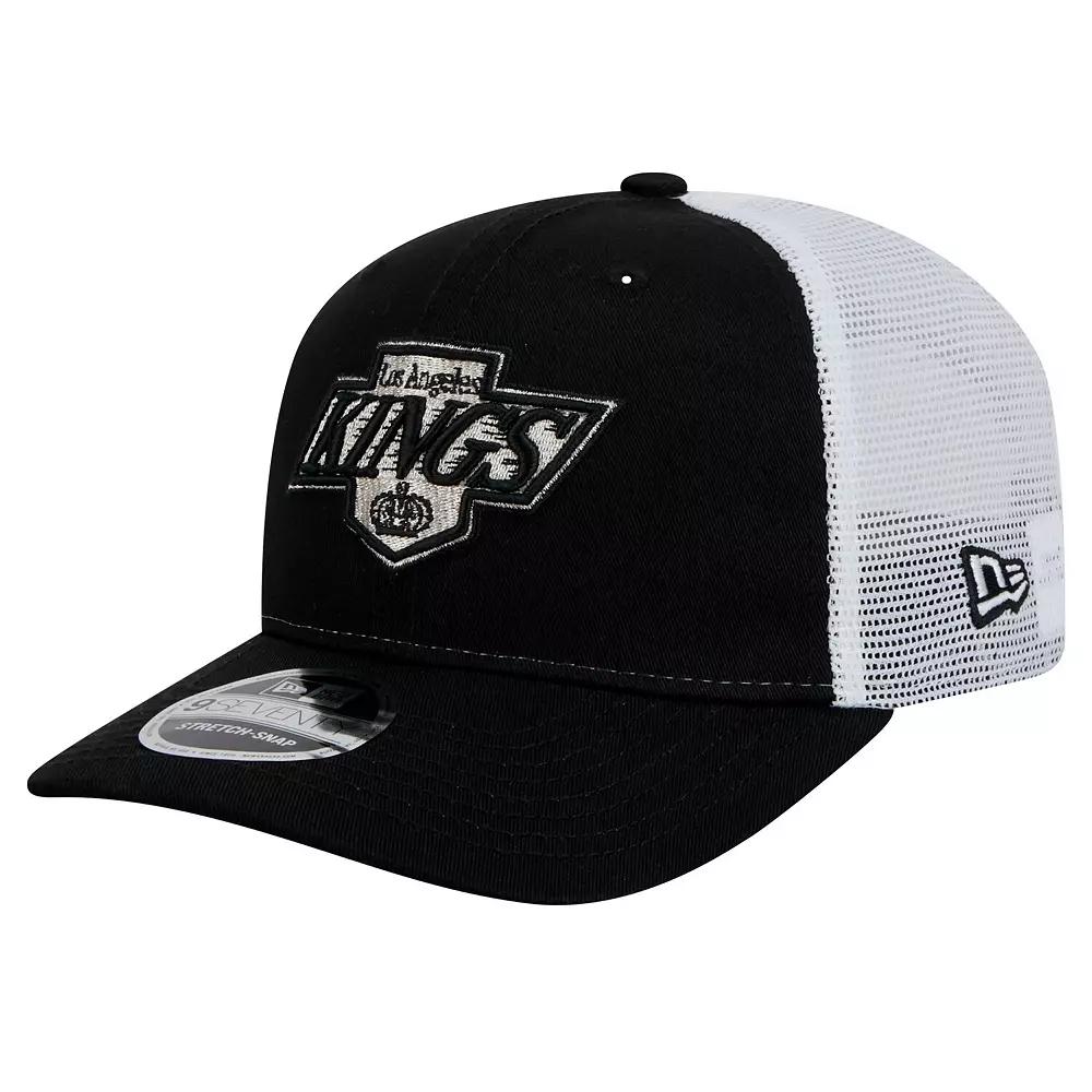 Men's New Era Black Los Angeles Kings Core Trucker 9SEVENTY Stretch-Snap Hat, Kgs Black Product Image