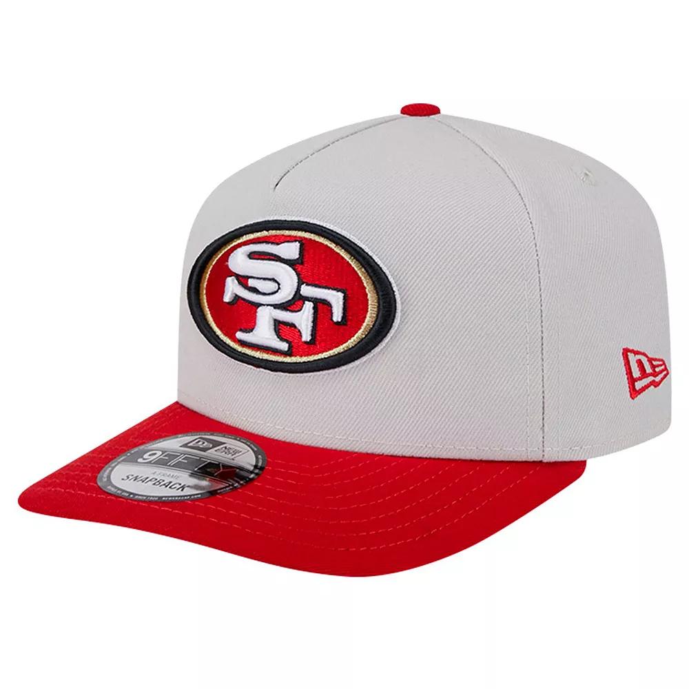 Men's New Era Stone San Francisco 49ers Decent 9FIFTY A-Frame Snapback Hat, Team Product Image