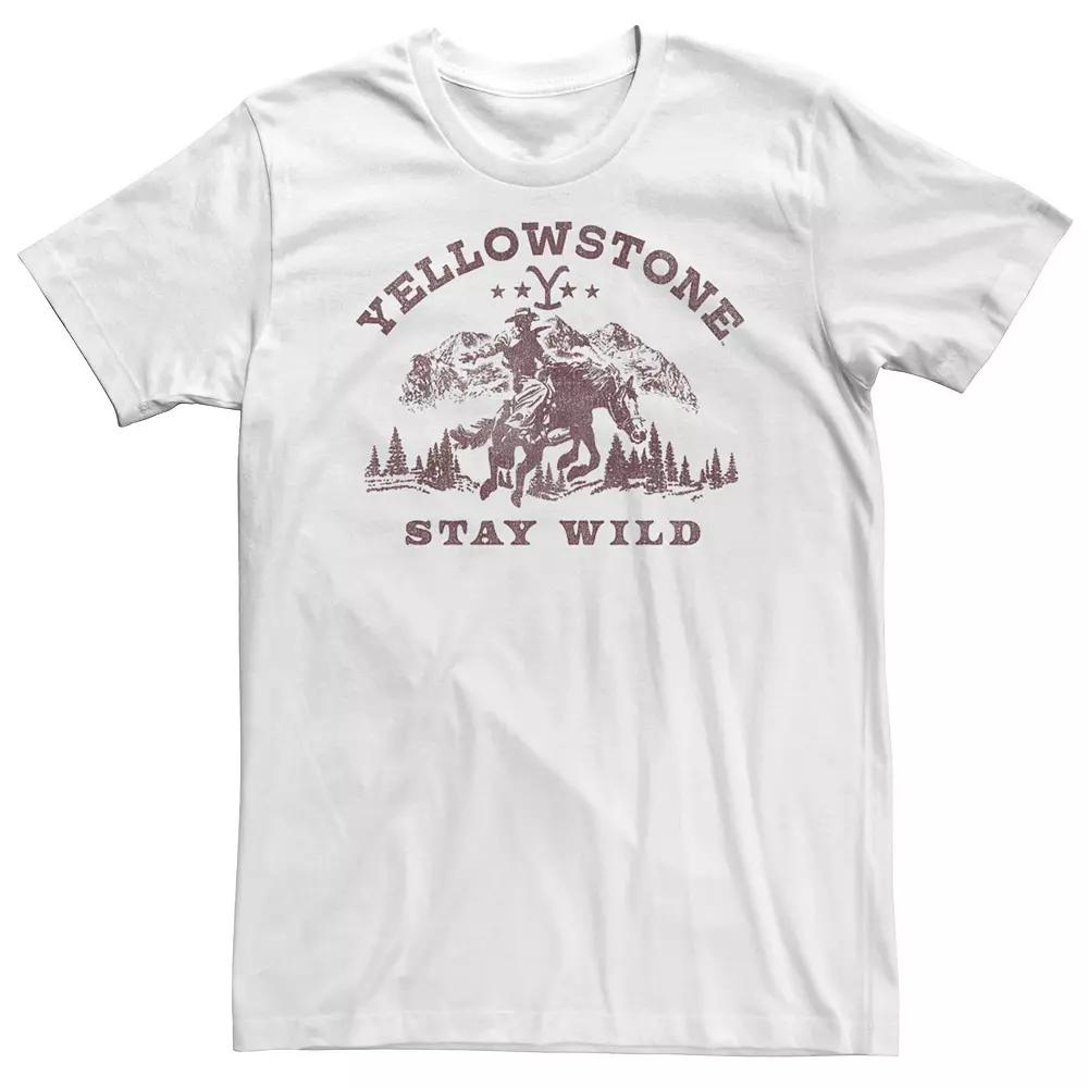 Big & Tall Yellowstone Stay Wild Tee, Men's,  Product Image