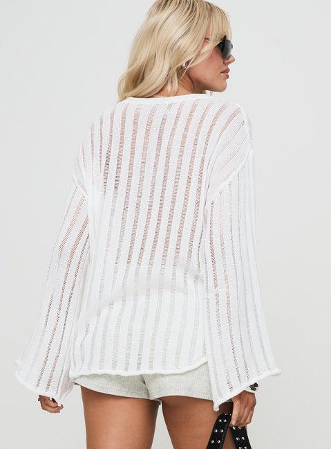 Ambra Sweater White Product Image