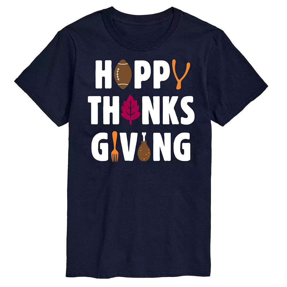 Men's Happy Thanksgiving Icons Graphic Tee,  Product Image