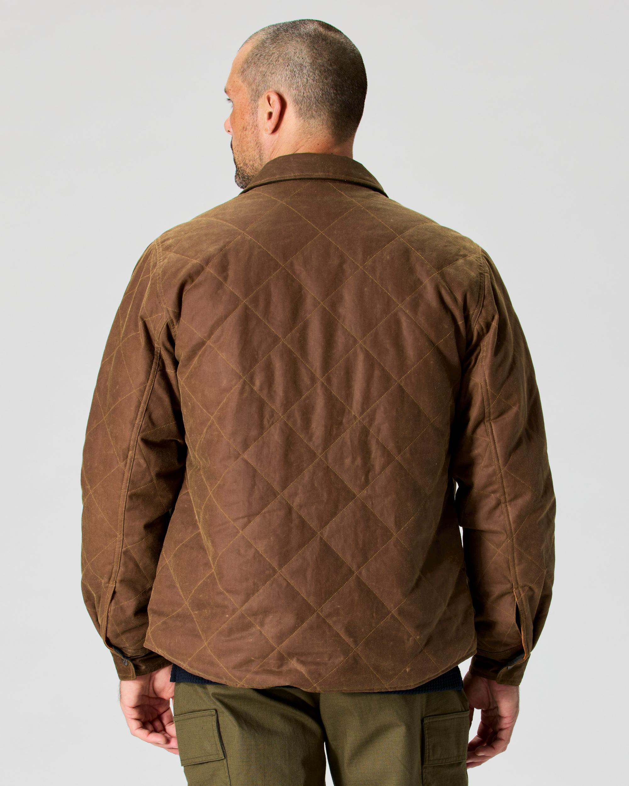 Quilted Waxed Shirt Jacket Product Image