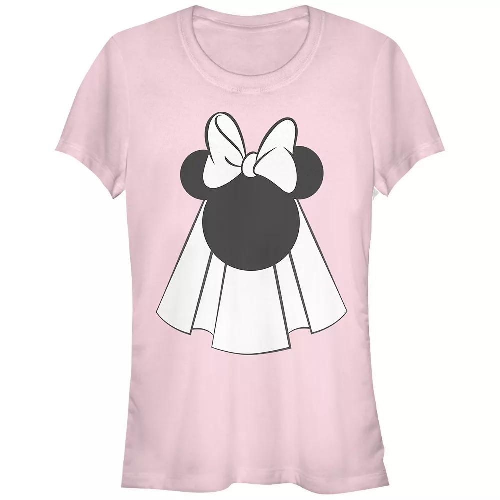 Disney's Minnie Mouse Bride Veil Juniors' Graphic Tee, Women's,  Product Image