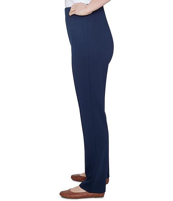 Ruby Rd. Petite Size Ponte Knit Pintuck Pull-On Pants Product Image