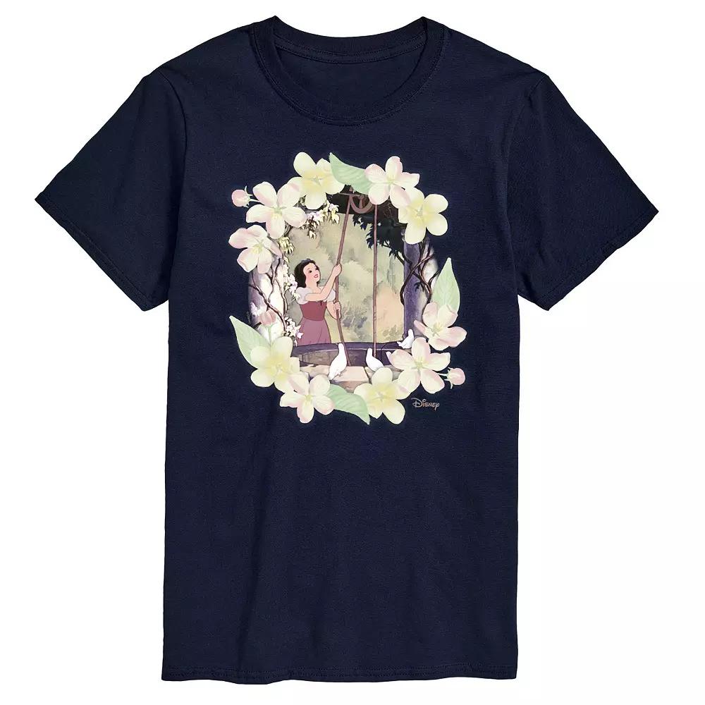 Disney Princess Big & Tall Snow White Flowers Graphic Tee, Men's,  Product Image