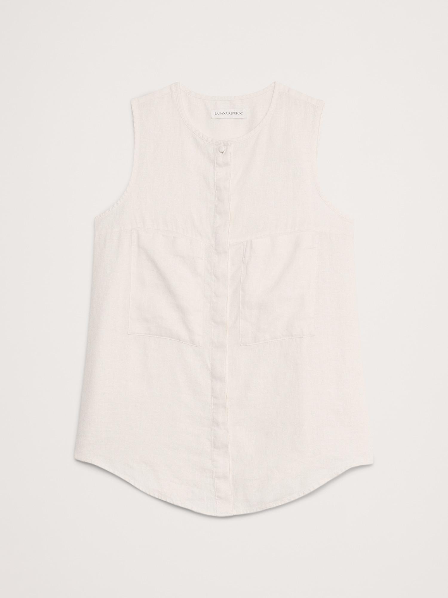 Linen Sleeveless Tunic Product Image