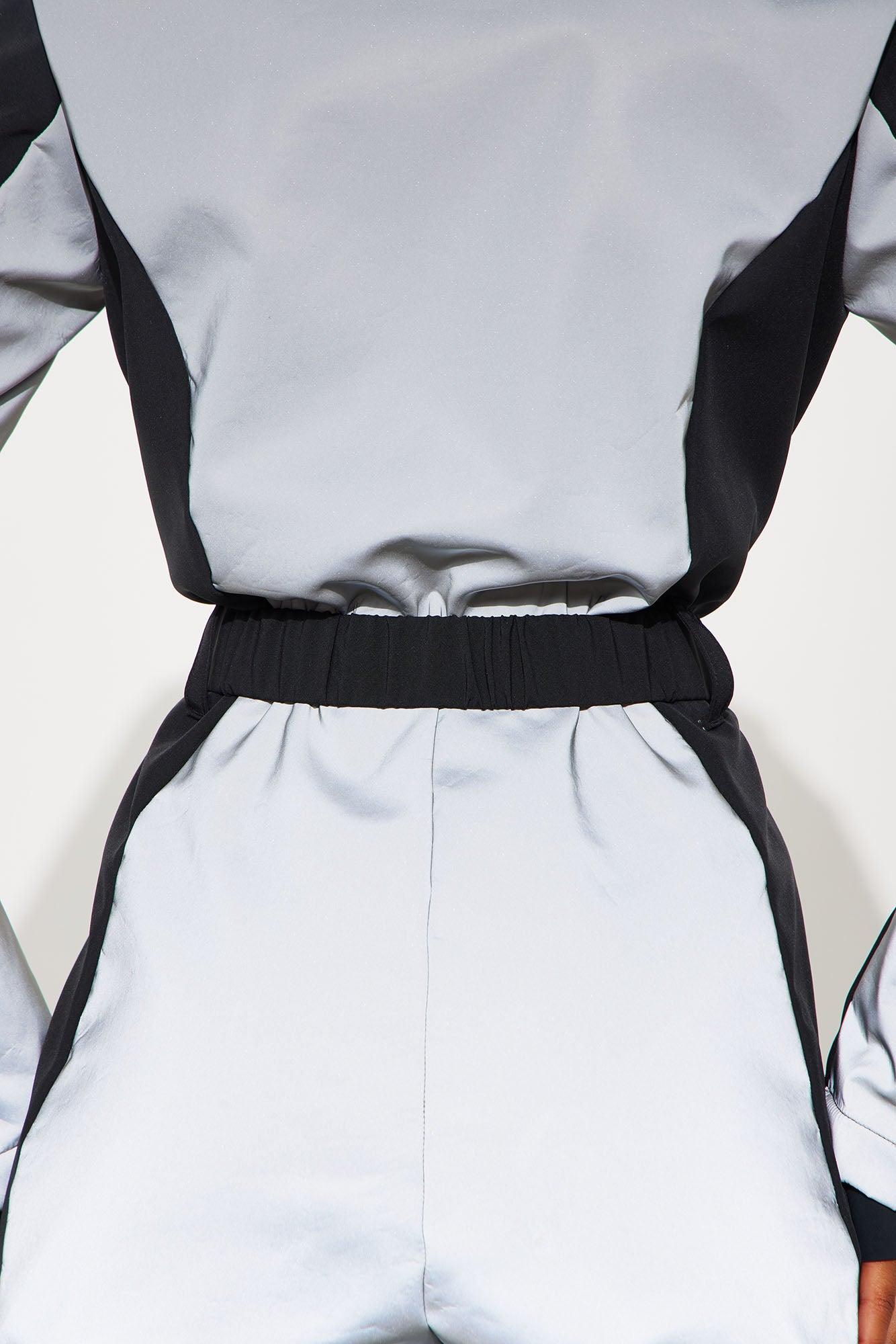 Winter Sports Reflective Ski Jumpsuit - Black Product Image