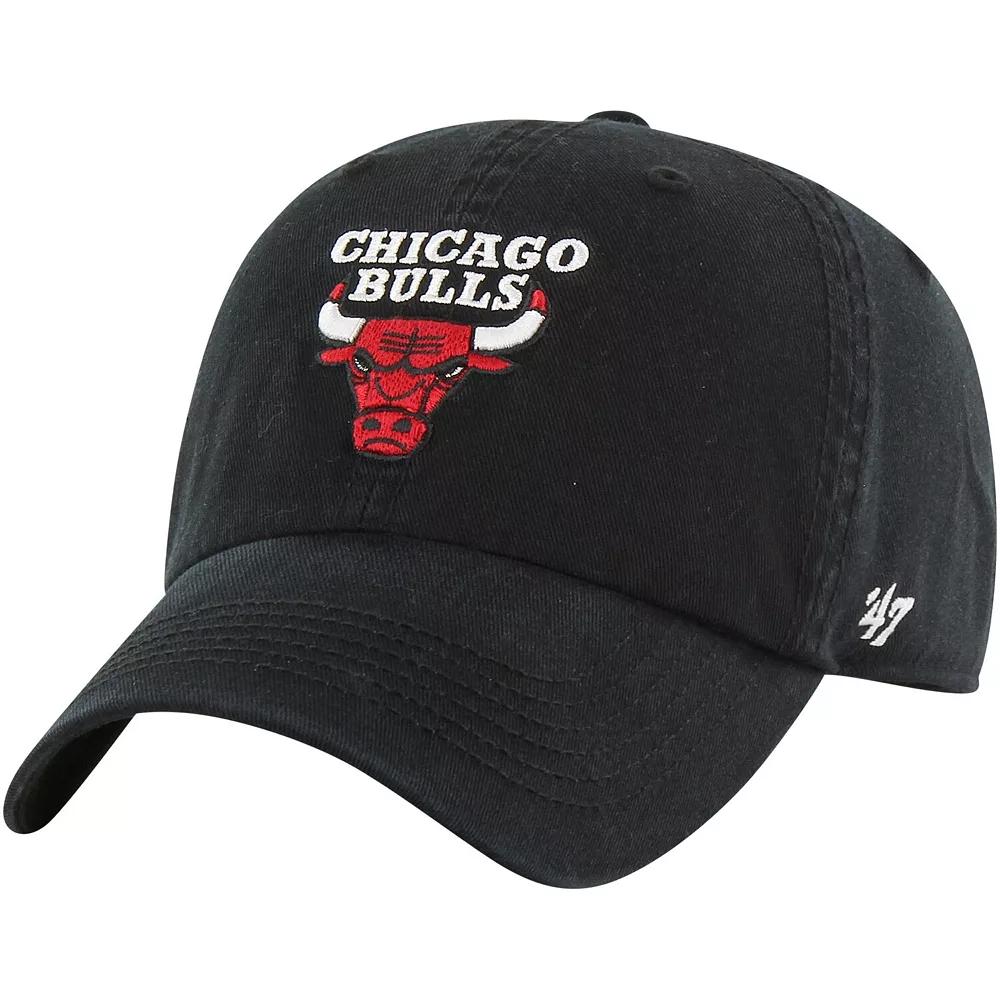 Men's '47 Black Chicago Bulls Classic Franchise Fitted Hat,  Product Image