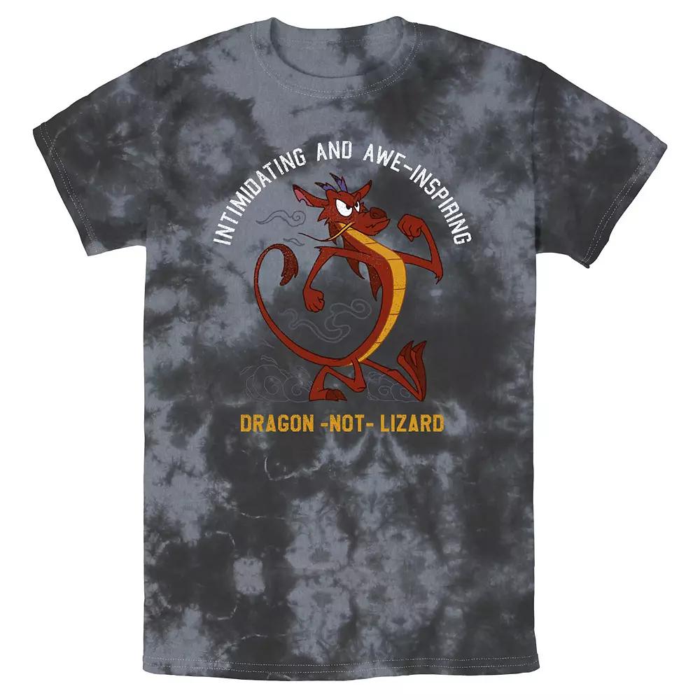Men's Disney Mulan Mushu Dragon Not Lizard Portrait Bomabrd Wash Tee,  Product Image