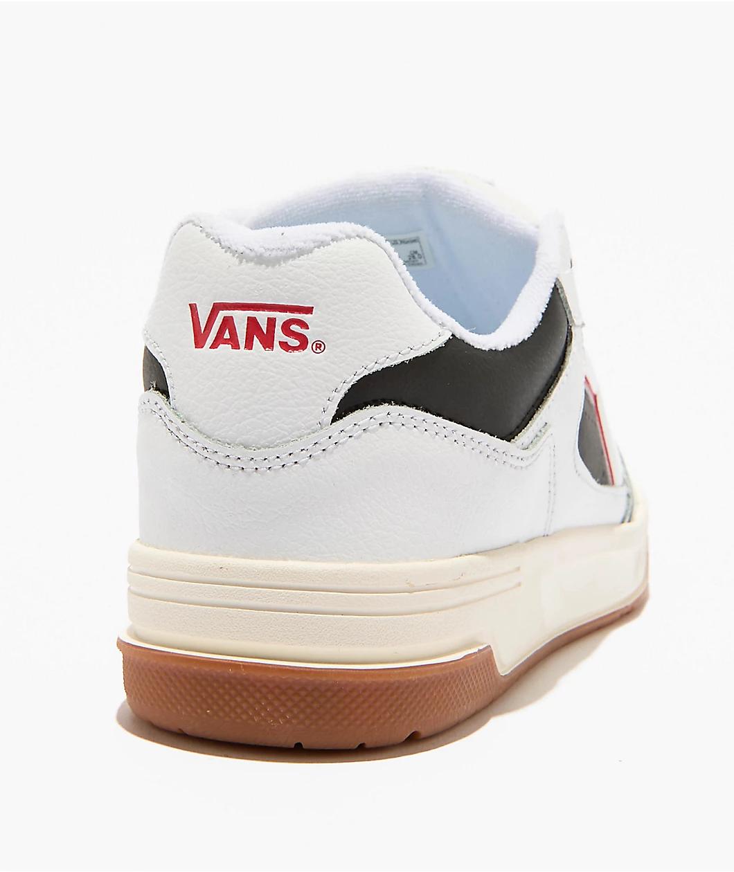 Vans Upland White & Black Skate Shoes Product Image
