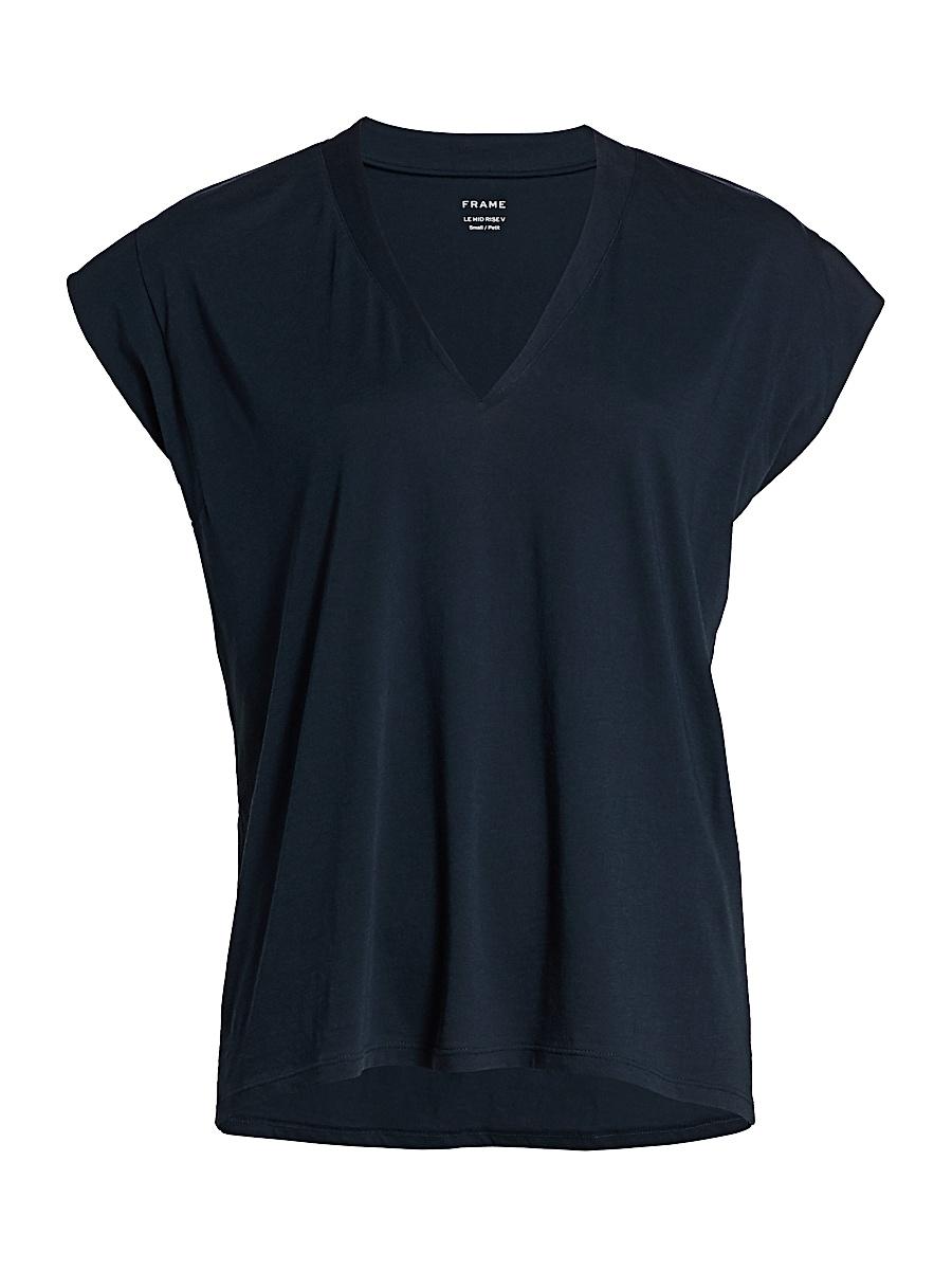 Womens Le Mid Rise V-Neck Tee Product Image