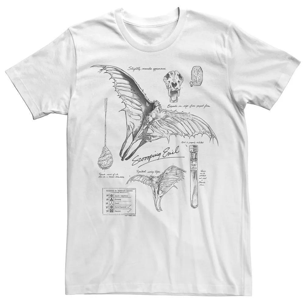 Men's Fantastic Beasts And Where To Find Them Swooping Evil Study Lab Notes Tee,  Product Image